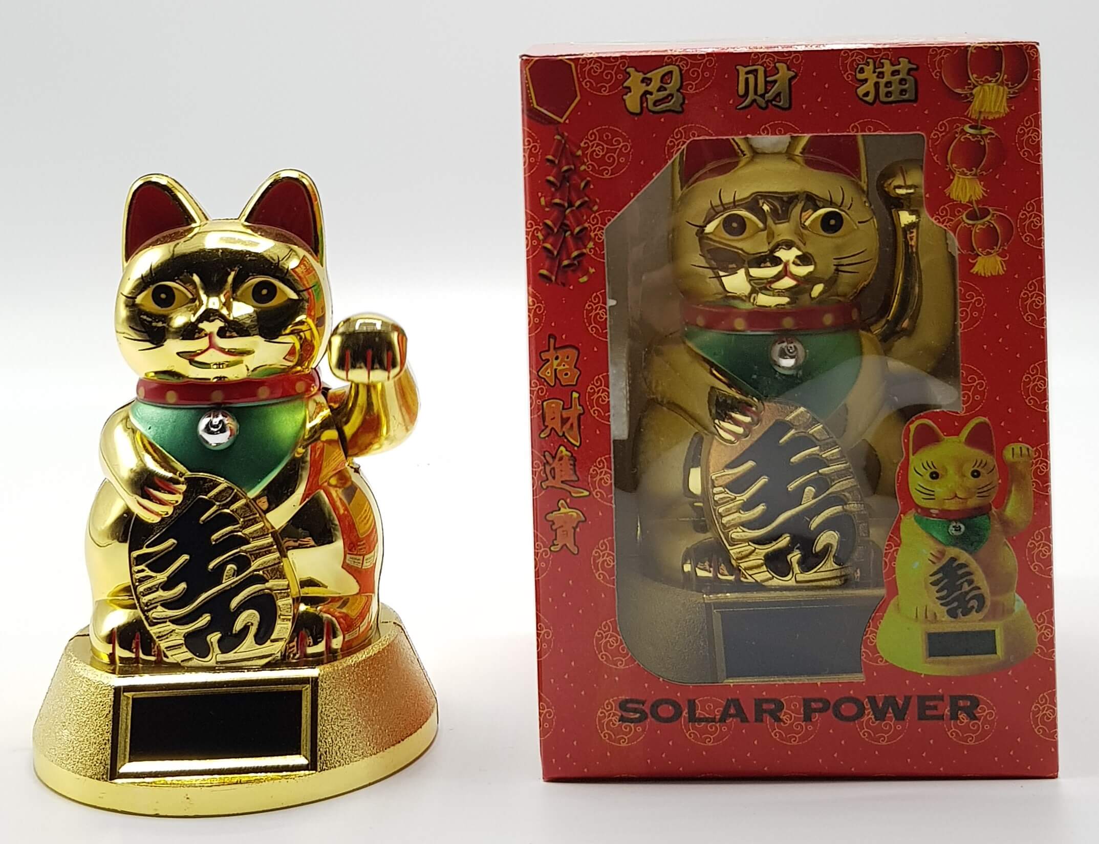 FORTUNE CAT PLASTIC GOLD SOLAR