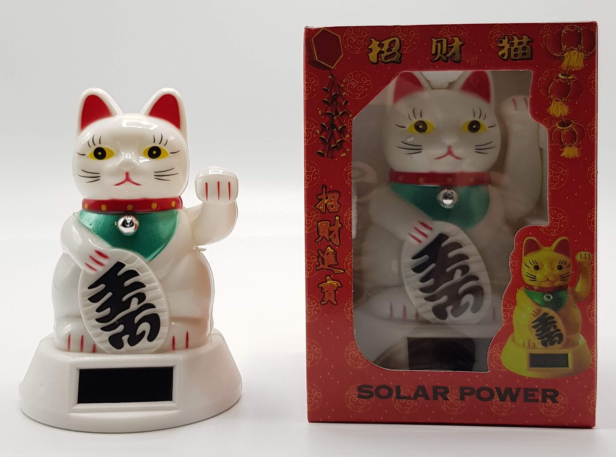 FORTUNE CAT PLASTIC WHITE SOLAR