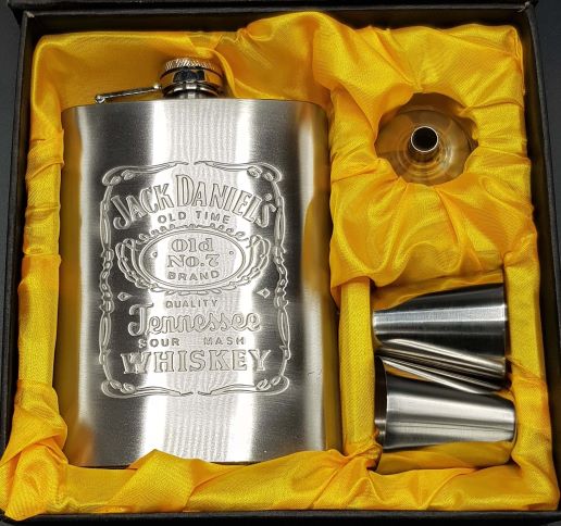 ΦΛΑΣΚΙ ΣΕΤ JACK DANIEL'S STAINLESS STEEL 8oz