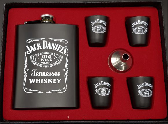 ΦΛΑΣΚΙ ΣΕΤ JACK DANIEL'S STAINLESS STEEL 8oz