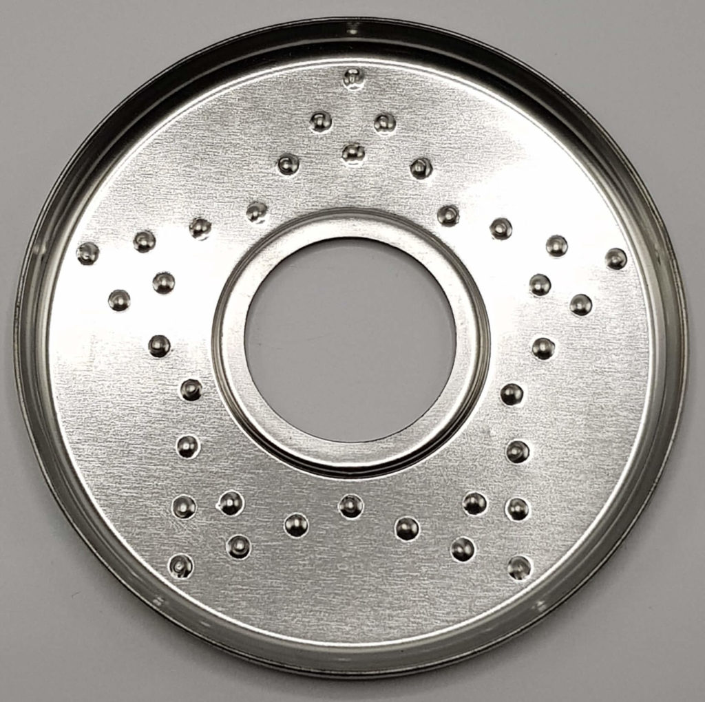 ΤΑΣΙ -PLATE METAL SILVER Ø11,5cm