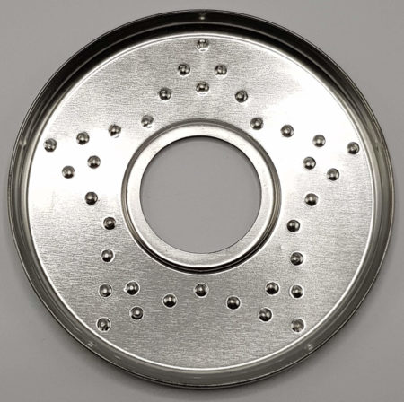 ΤΑΣΙ -PLATE METAL SILVER Ø11,5cm