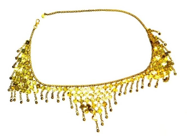 ΖΩΝΗ ΜΕΤΑΛΛΙΚΗ ΜΕ ΦΛΟΥΡΙΑ GOLD