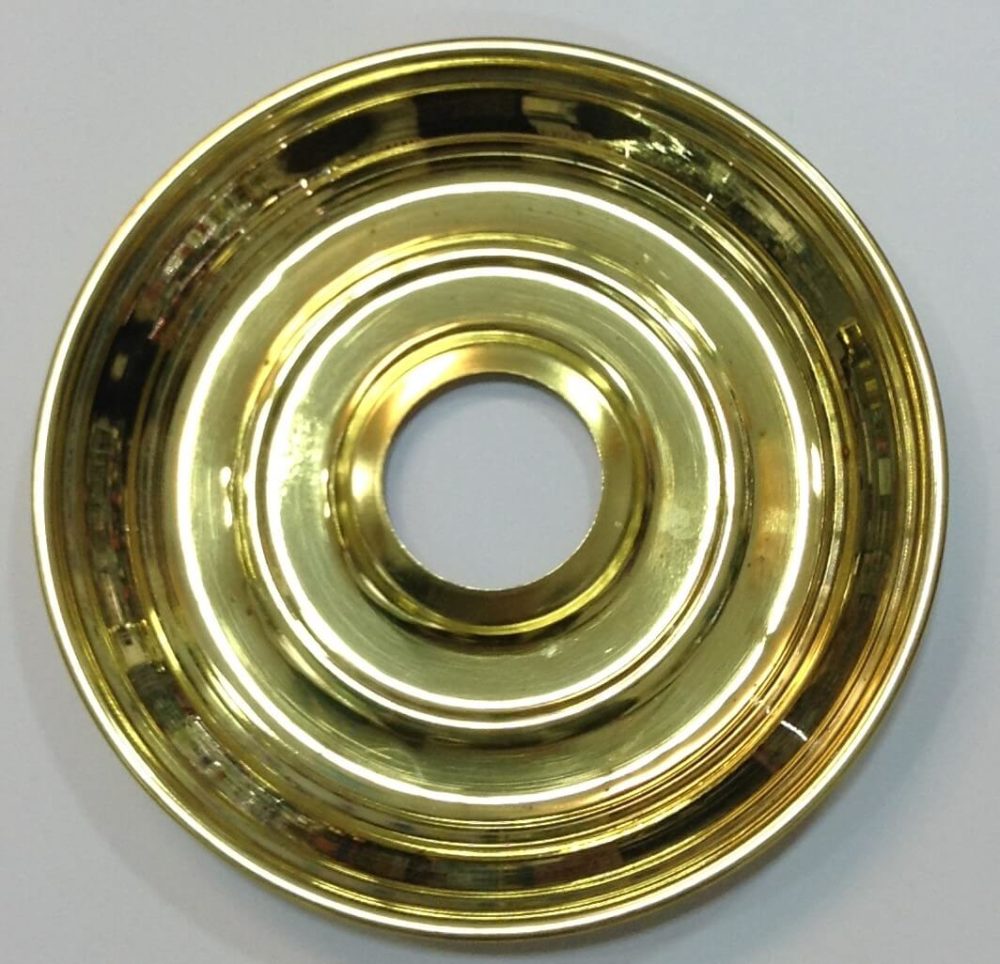 ΤΑΣΙ -PLATE METAL GOLD Ø14cm