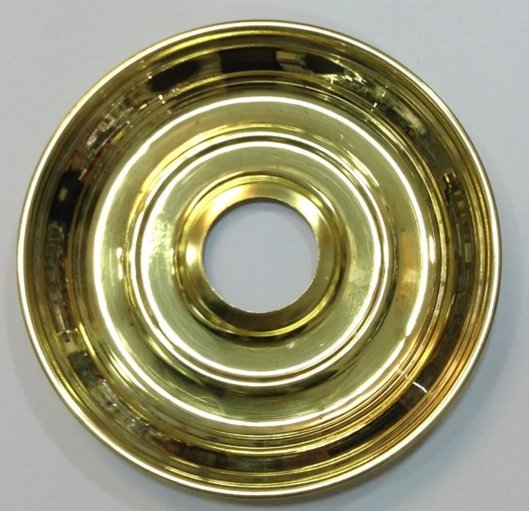 ΤΑΣΙ -PLATE METAL GOLD Ø14cm
