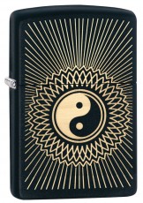 ZIPPO 29423 Ying & Yang Black Matte