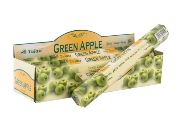 Tulasi Green Apple 20 incense sticks pack